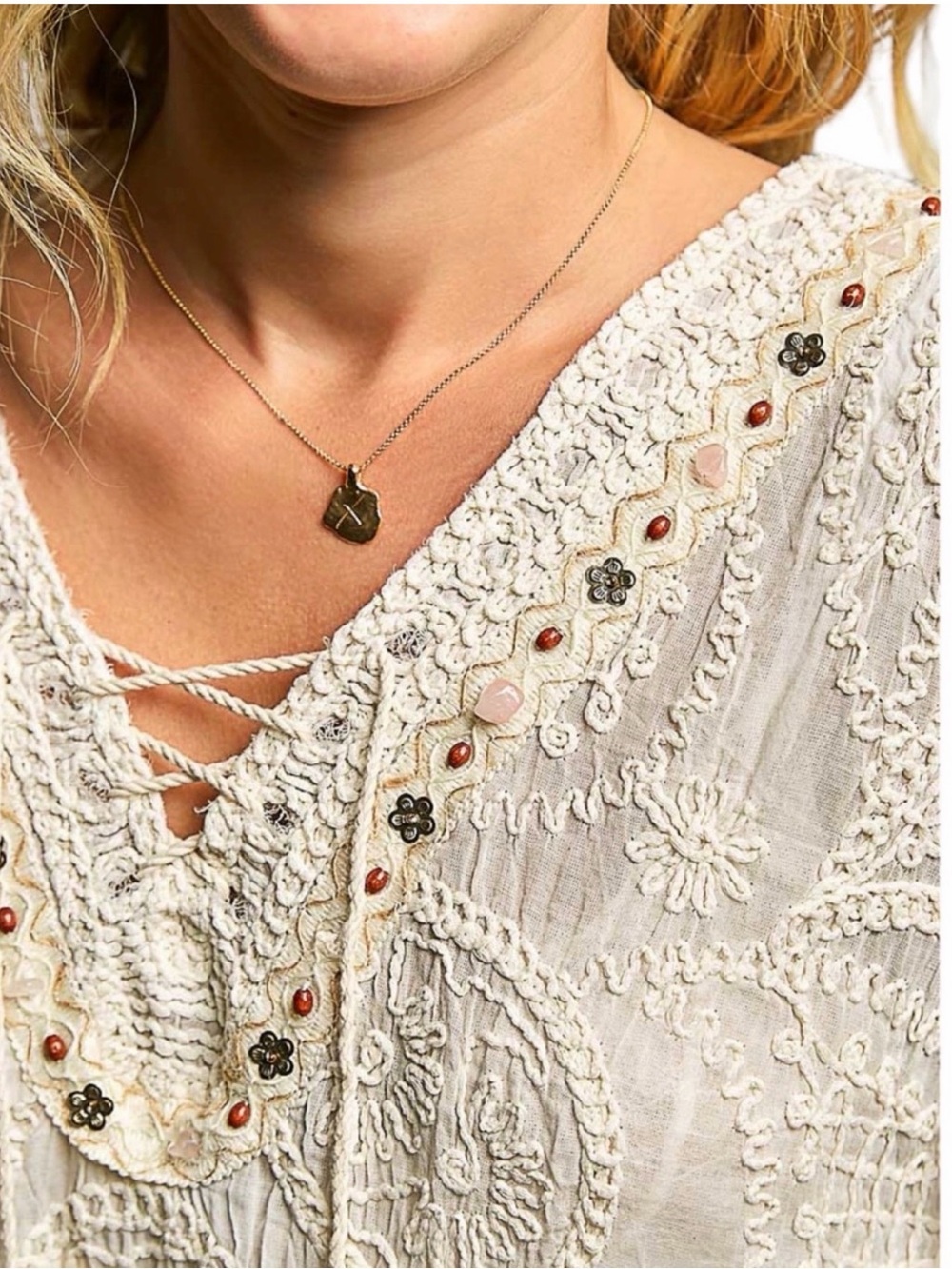 NWOT POL Boho top - Picture 3 of 6